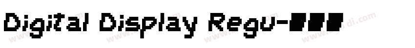Digital Display Regu字体转换